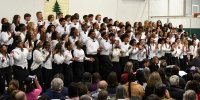 1 - Grades 7-12 choir sings for joy.